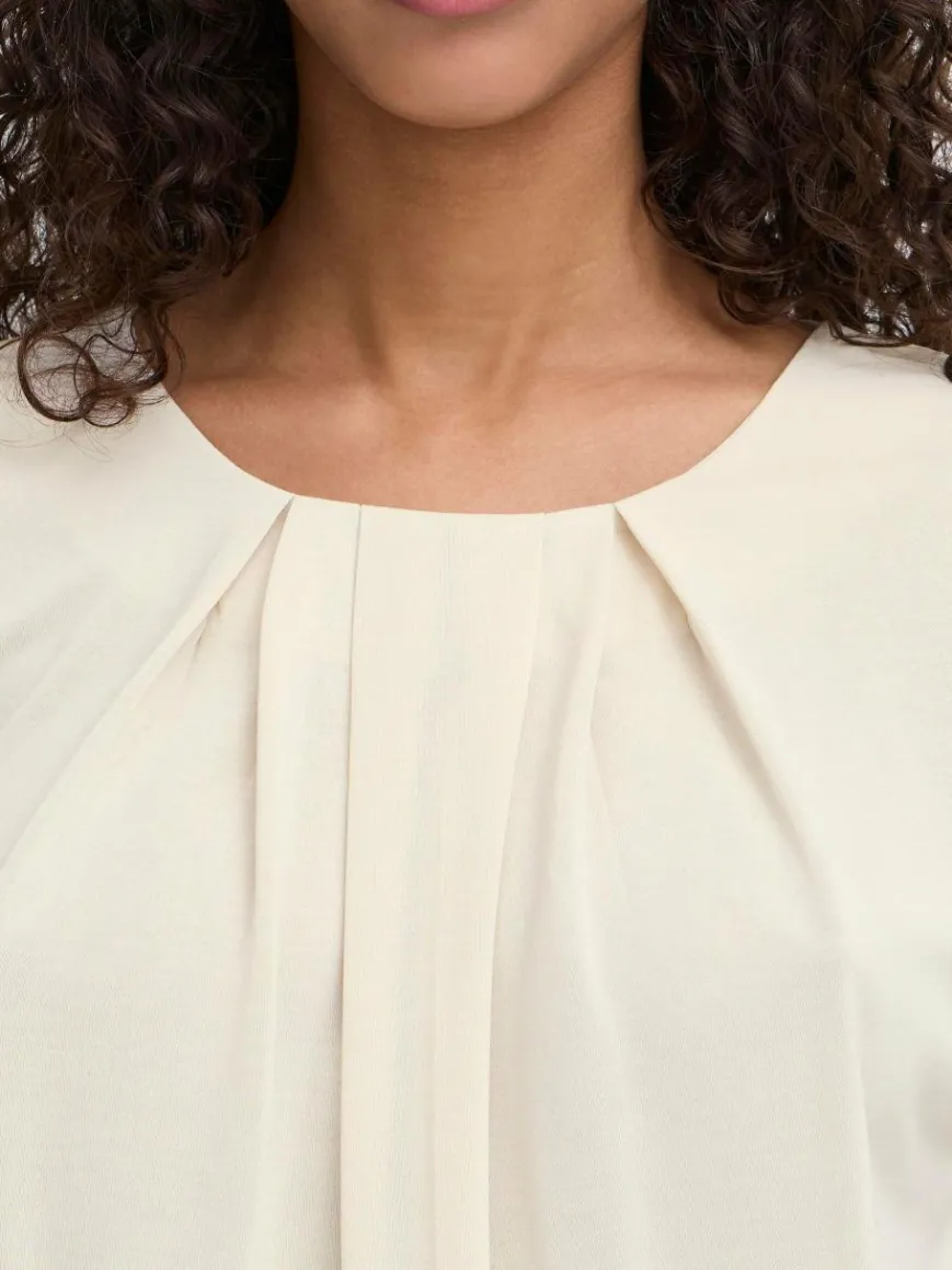 OXMO Blusen*Damen Spitzentop - OXBJALLA beige uni