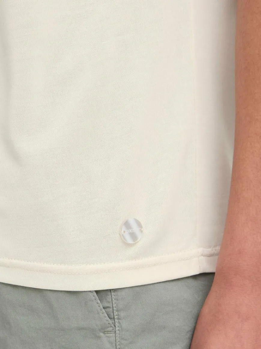 OXMO Blusen*Damen Spitzentop - OXBJALLA beige uni