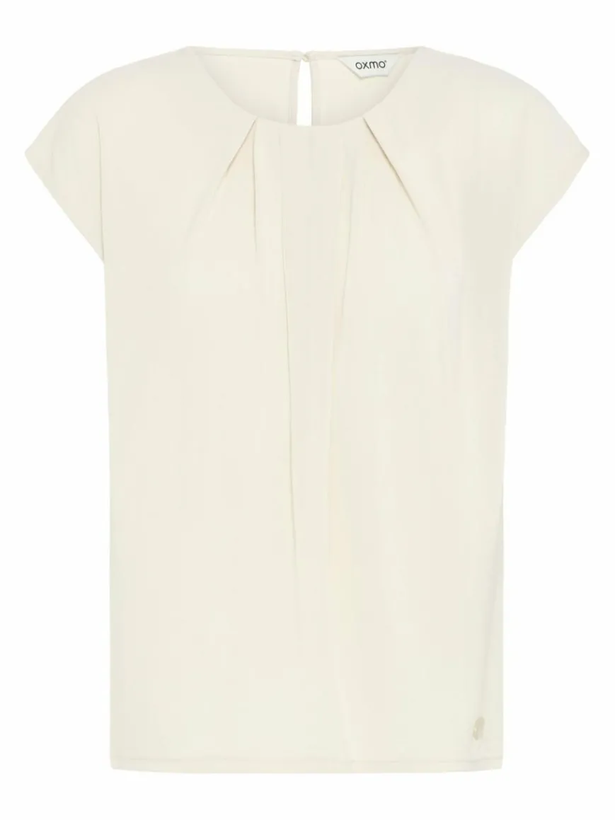 OXMO Blusen*Damen Spitzentop - OXBJALLA beige uni
