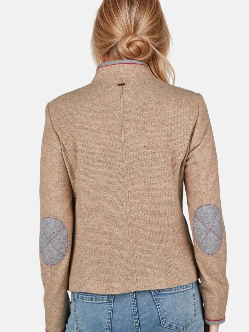 White Label Jacken & Westen*Damen Stehkragenjacke beige uni