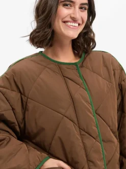 american vintage Jacken & Westen*Damen Steppjacke - Vowbay braun uni