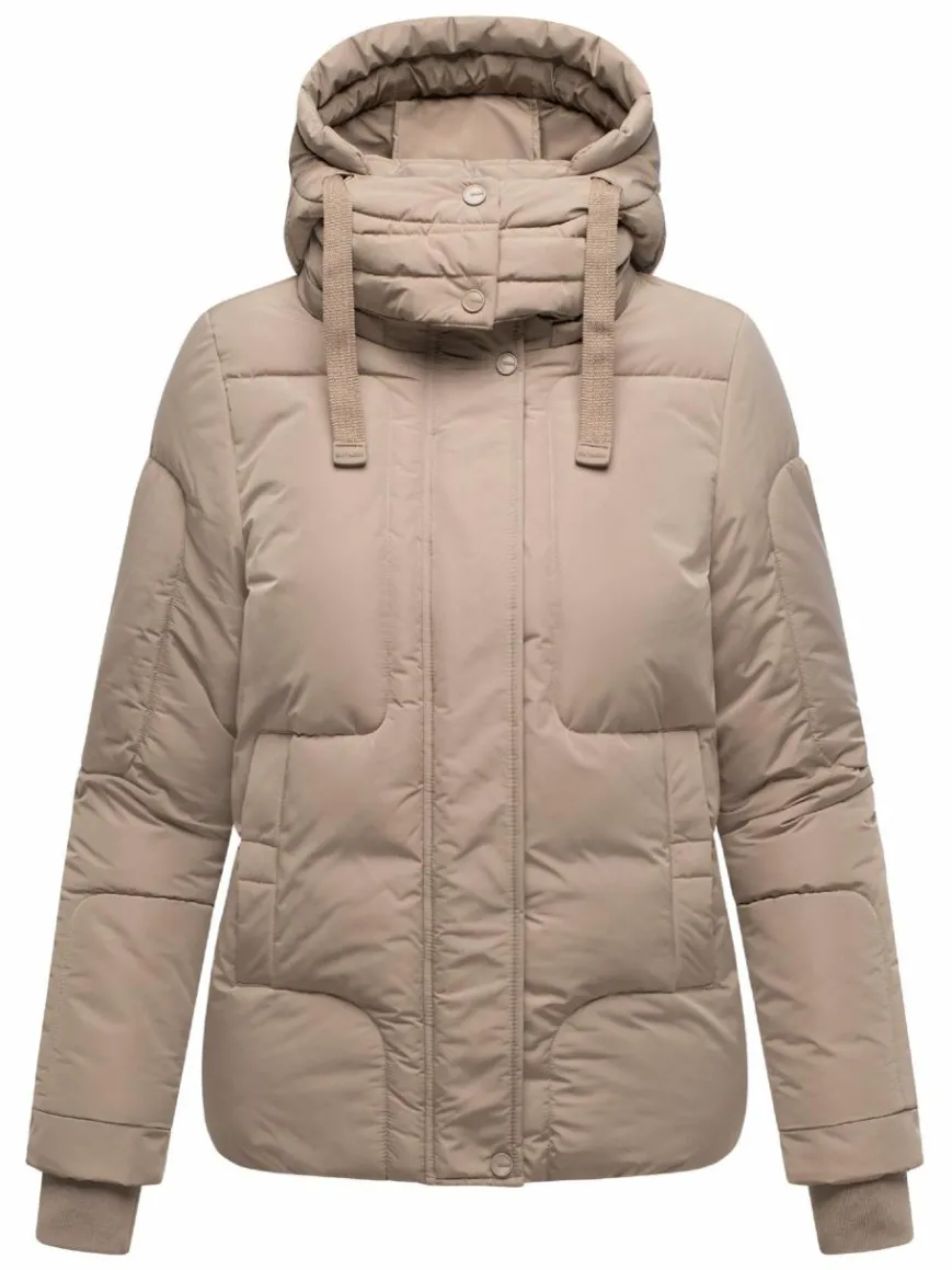 Navahoo Jacken & Westen*Damen Steppjacke - Zauberlicht 14 taupe uni