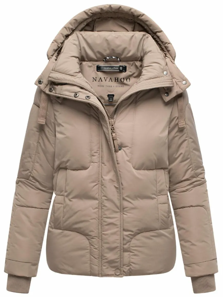 Navahoo Jacken & Westen*Damen Steppjacke - Zauberlicht 14 taupe uni