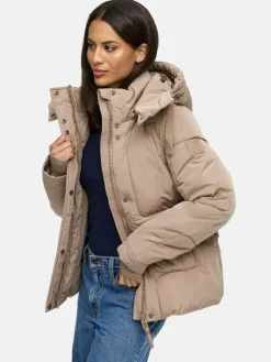 Navahoo Jacken & Westen*Damen Steppjacke - Zauberlicht 14 taupe uni