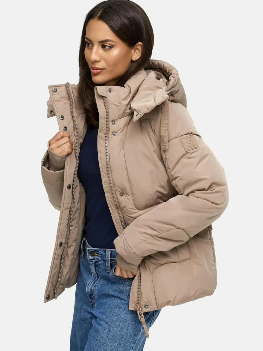 Navahoo Jacken & Westen*Damen Steppjacke - Zauberlicht 14 taupe uni