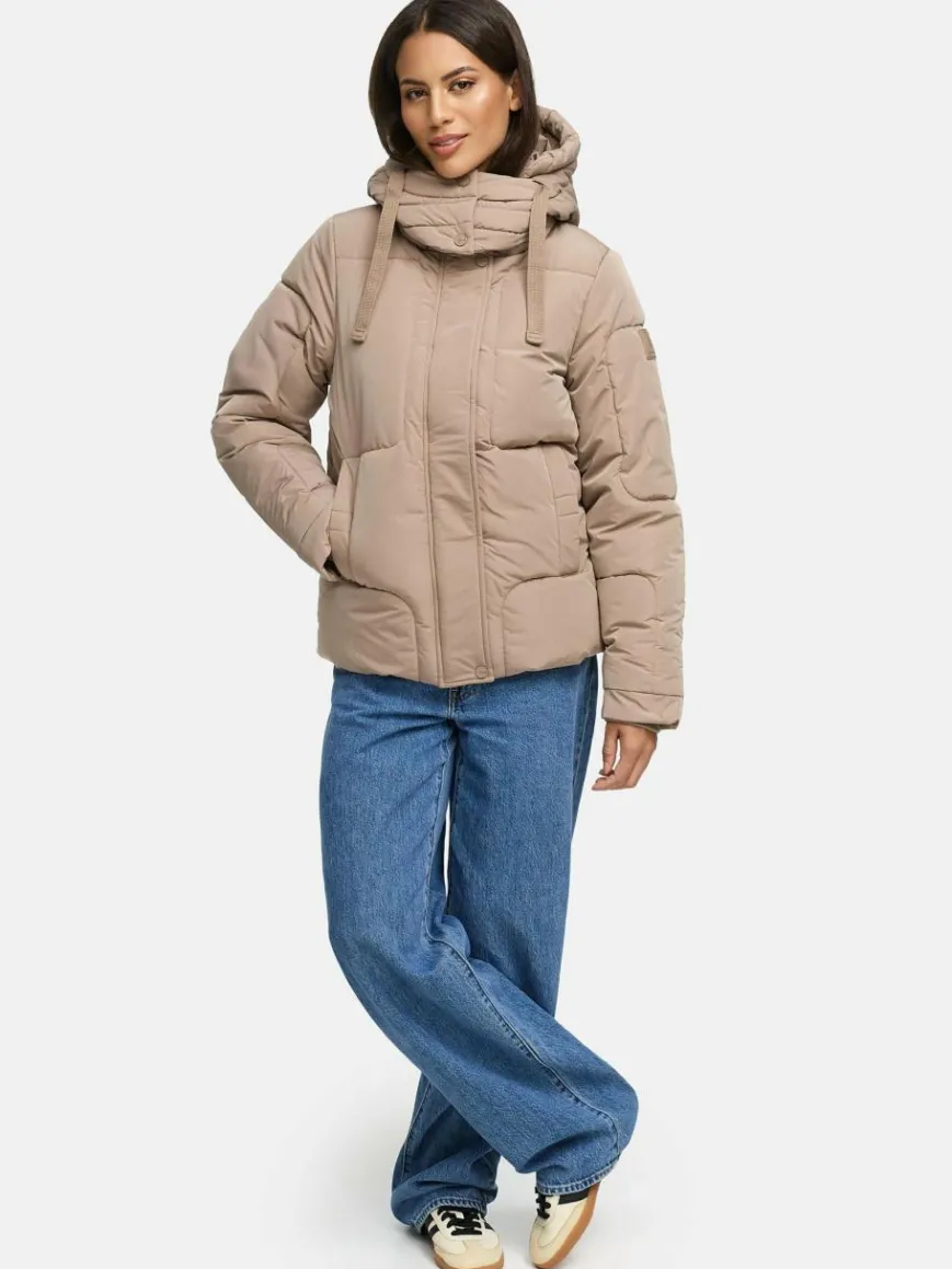 Navahoo Jacken & Westen*Damen Steppjacke - Zauberlicht 14 taupe uni