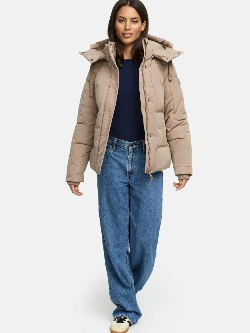 Navahoo Jacken & Westen*Damen Steppjacke - Zauberlicht 14 taupe uni