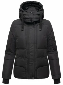 Navahoo Jacken & Westen*Damen Steppjacke - Zauberlicht 14 schwarz uni