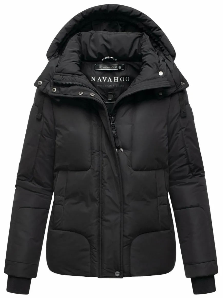 Navahoo Jacken & Westen*Damen Steppjacke - Zauberlicht 14 schwarz uni
