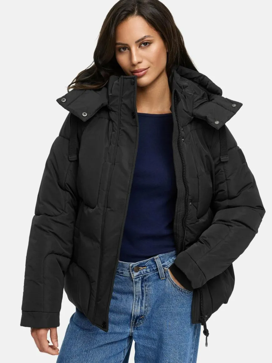Navahoo Jacken & Westen*Damen Steppjacke - Zauberlicht 14 schwarz uni