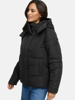 Navahoo Jacken & Westen*Damen Steppjacke - Zauberlicht 14 schwarz uni