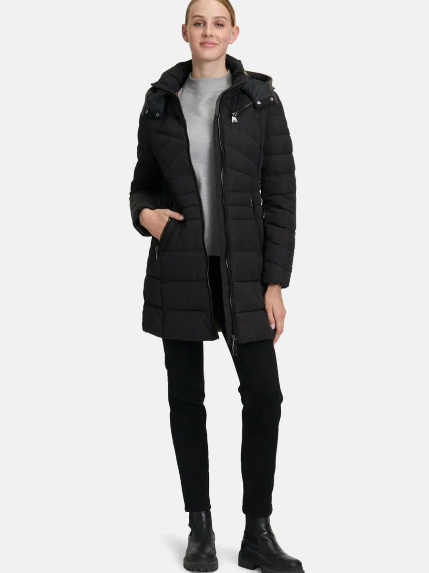 Gil Bret Jacken & Westen*Damen Steppmantel schwarz uni