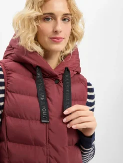 Fuchs Schmitt Jacken & Westen*Damen Steppweste bordeaux uni