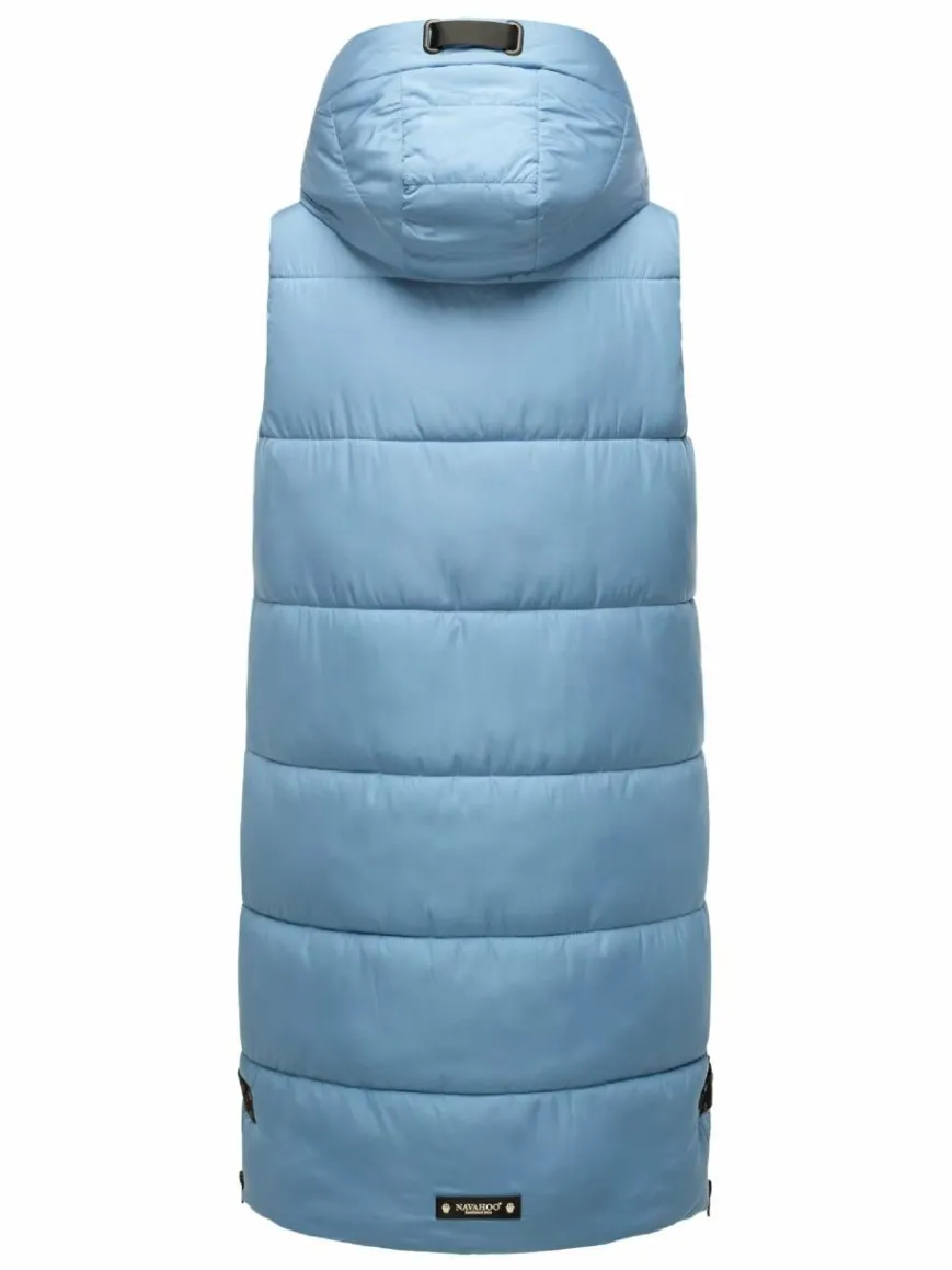 Navahoo Jacken & Westen*Damen Steppweste - Schnuffelchen blau uni