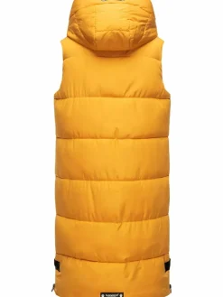 Navahoo Jacken & Westen*Damen Steppweste - Schnuffelchen gelb uni