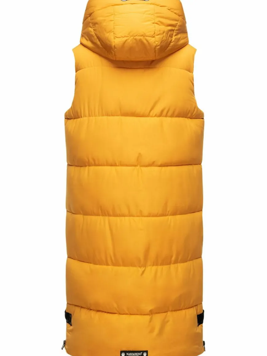 Navahoo Jacken & Westen*Damen Steppweste - Schnuffelchen gelb uni