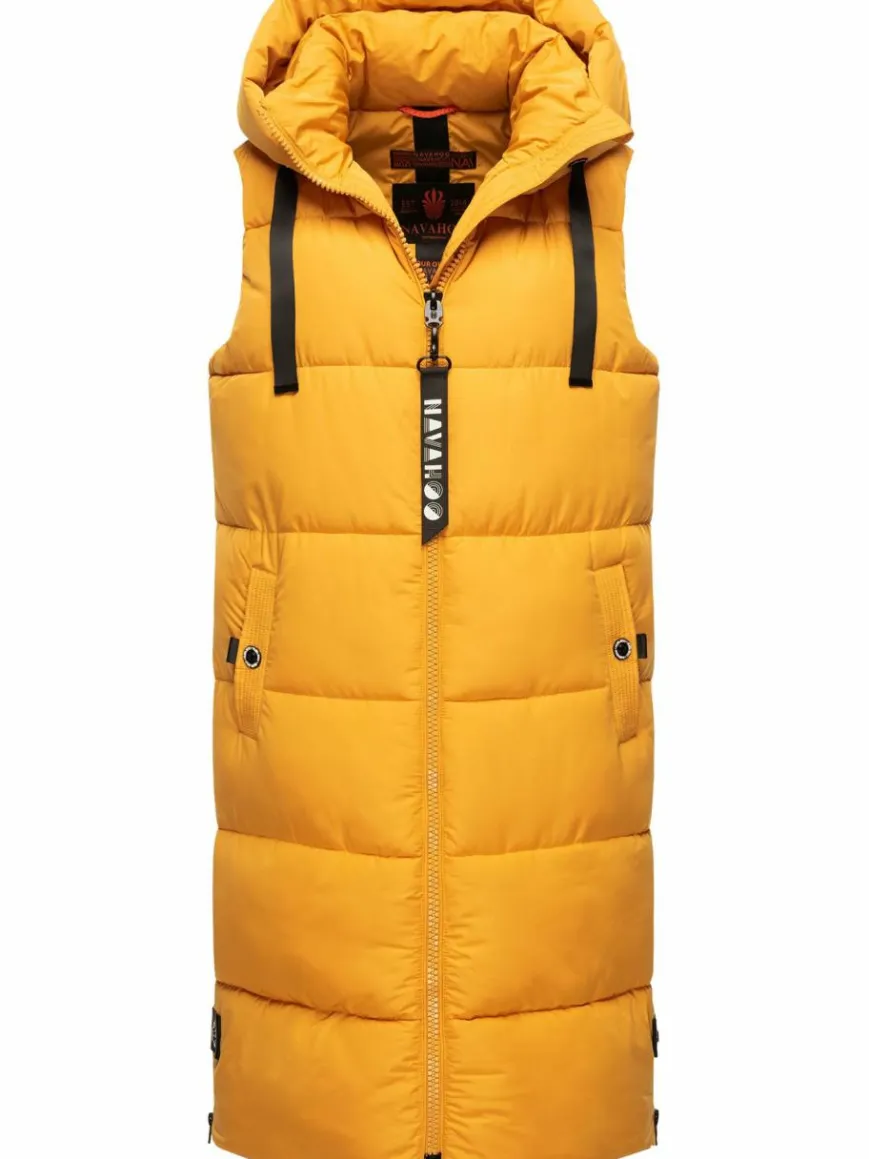 Navahoo Jacken & Westen*Damen Steppweste - Schnuffelchen gelb uni