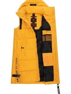 Navahoo Jacken & Westen*Damen Steppweste - Schnuffelchen gelb uni