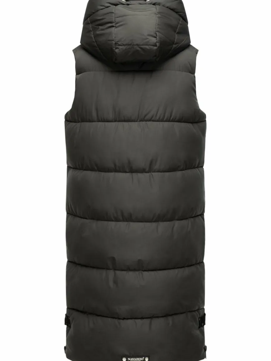 Navahoo Jacken & Westen*Damen Steppweste - Schnuffelchen anthrazit uni