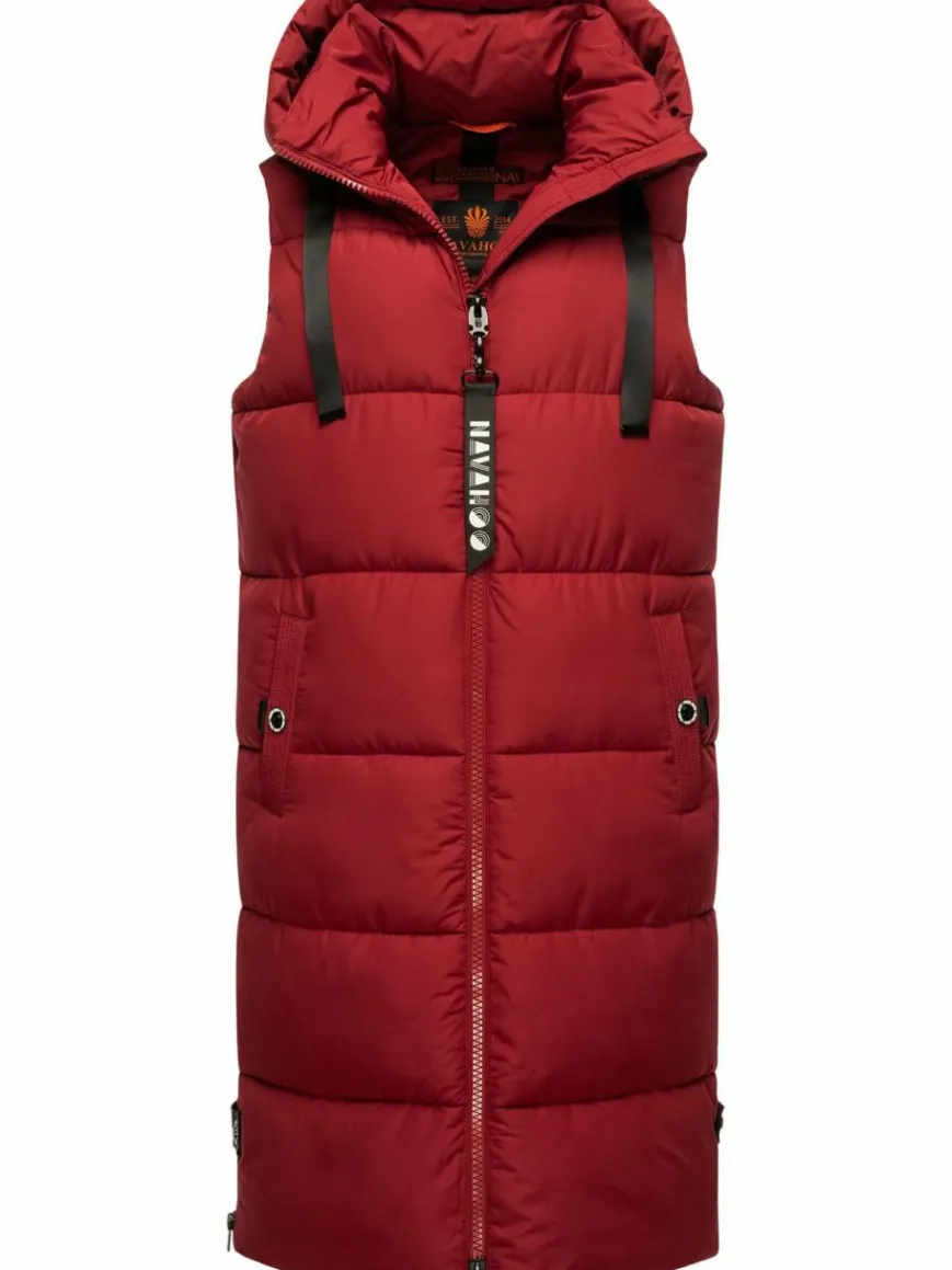 Navahoo Jacken & Westen*Damen Steppweste - Schnuffelchen rot uni