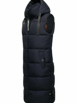 Navahoo Jacken & Westen*Damen Steppweste - Schnuffelchen marine uni