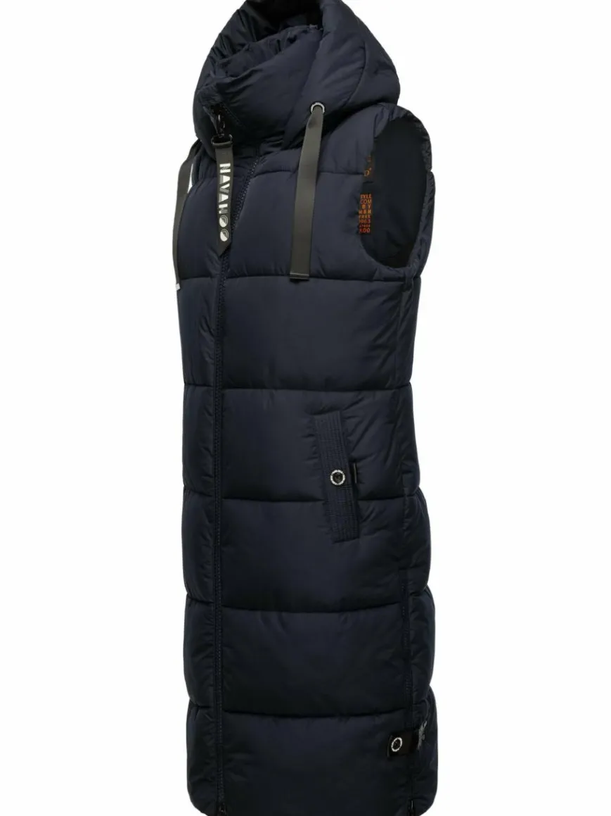 Navahoo Jacken & Westen*Damen Steppweste - Schnuffelchen marine uni