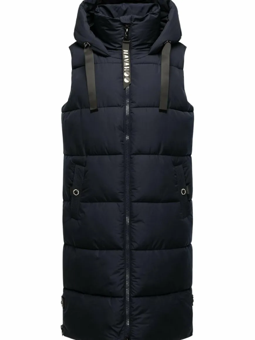 Navahoo Jacken & Westen*Damen Steppweste - Schnuffelchen marine uni