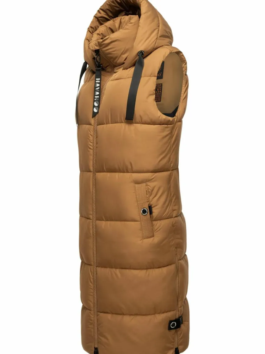 Navahoo Jacken & Westen*Damen Steppweste - Schnuffelchen camel uni