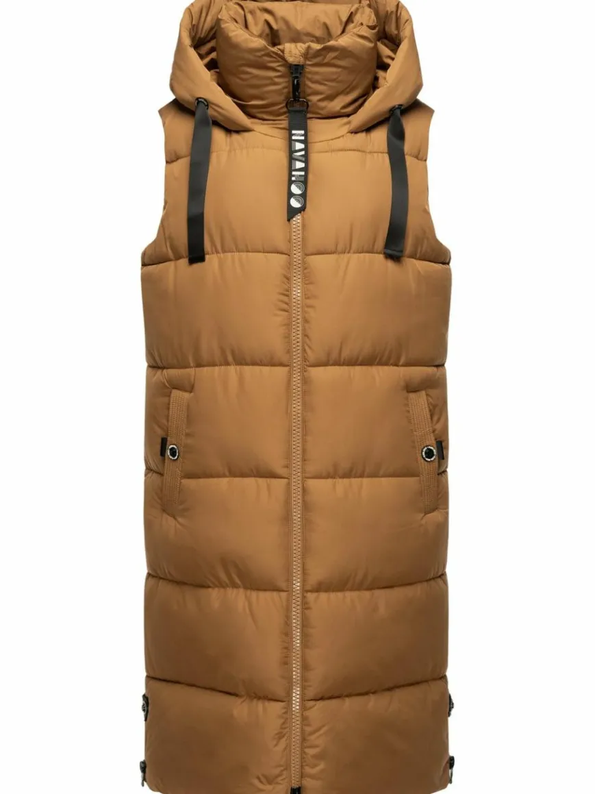 Navahoo Jacken & Westen*Damen Steppweste - Schnuffelchen camel uni