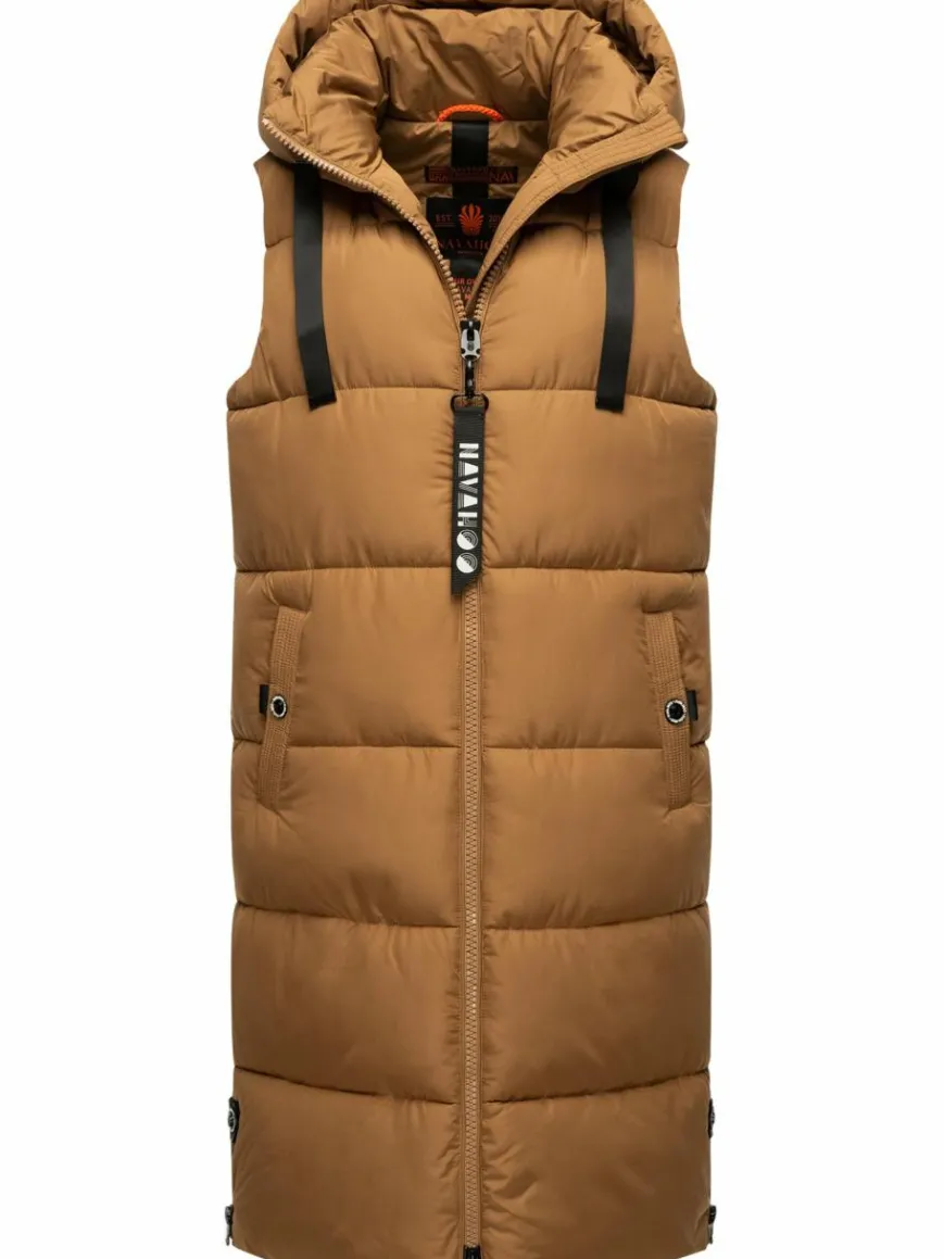 Navahoo Jacken & Westen*Damen Steppweste - Schnuffelchen camel uni