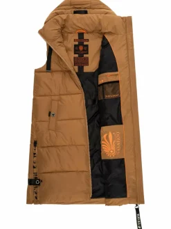 Navahoo Jacken & Westen*Damen Steppweste - Schnuffelchen camel uni