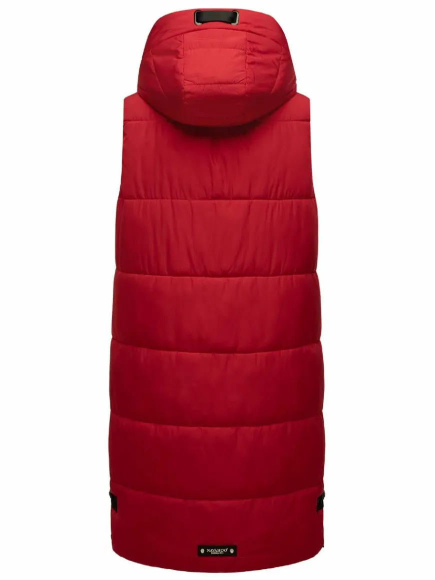 Navahoo Jacken & Westen*Damen Steppweste - Schnuffelchen rot uni