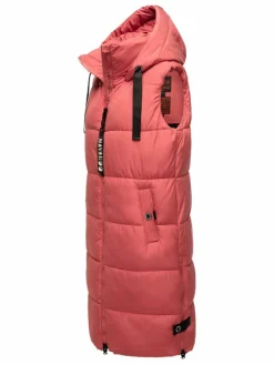 Navahoo Jacken & Westen*Damen Steppweste - Schnuffelchen rot uni