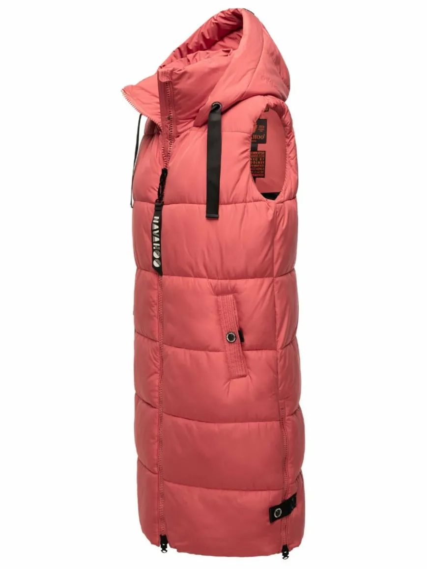 Navahoo Jacken & Westen*Damen Steppweste - Schnuffelchen rot uni