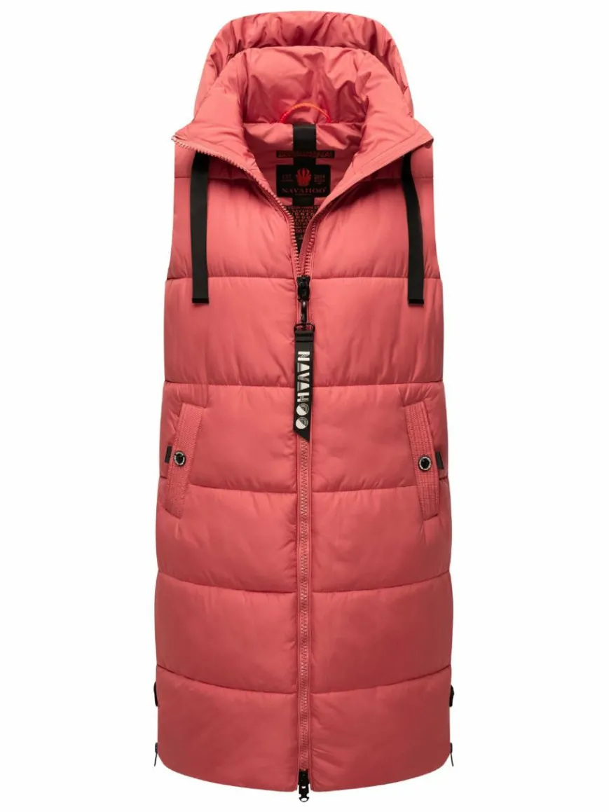 Navahoo Jacken & Westen*Damen Steppweste - Schnuffelchen rot uni