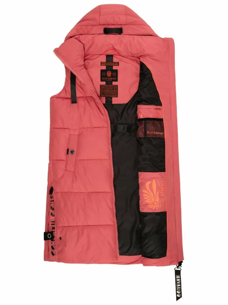 Navahoo Jacken & Westen*Damen Steppweste - Schnuffelchen rot uni