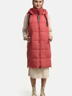 Navahoo Jacken & Westen*Damen Steppweste - Schnuffelchen rot uni