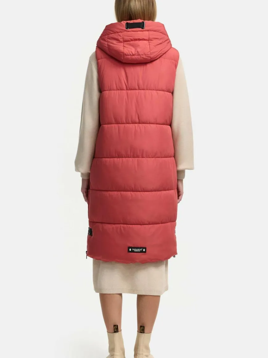 Navahoo Jacken & Westen*Damen Steppweste - Schnuffelchen rot uni