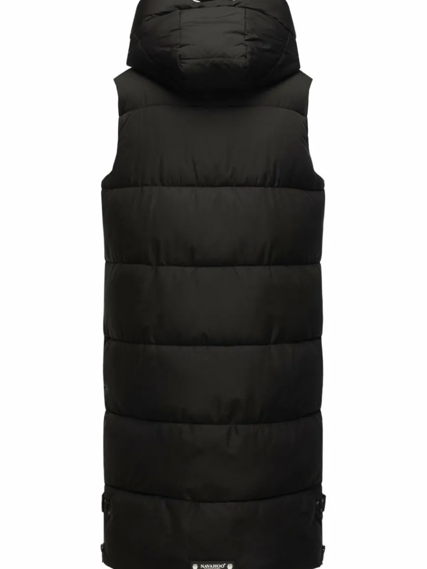 Navahoo Jacken & Westen*Damen Steppweste - Schnuffelchen schwarz uni