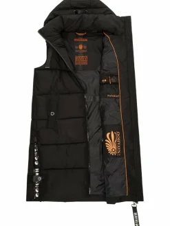 Navahoo Jacken & Westen*Damen Steppweste - Schnuffelchen schwarz uni