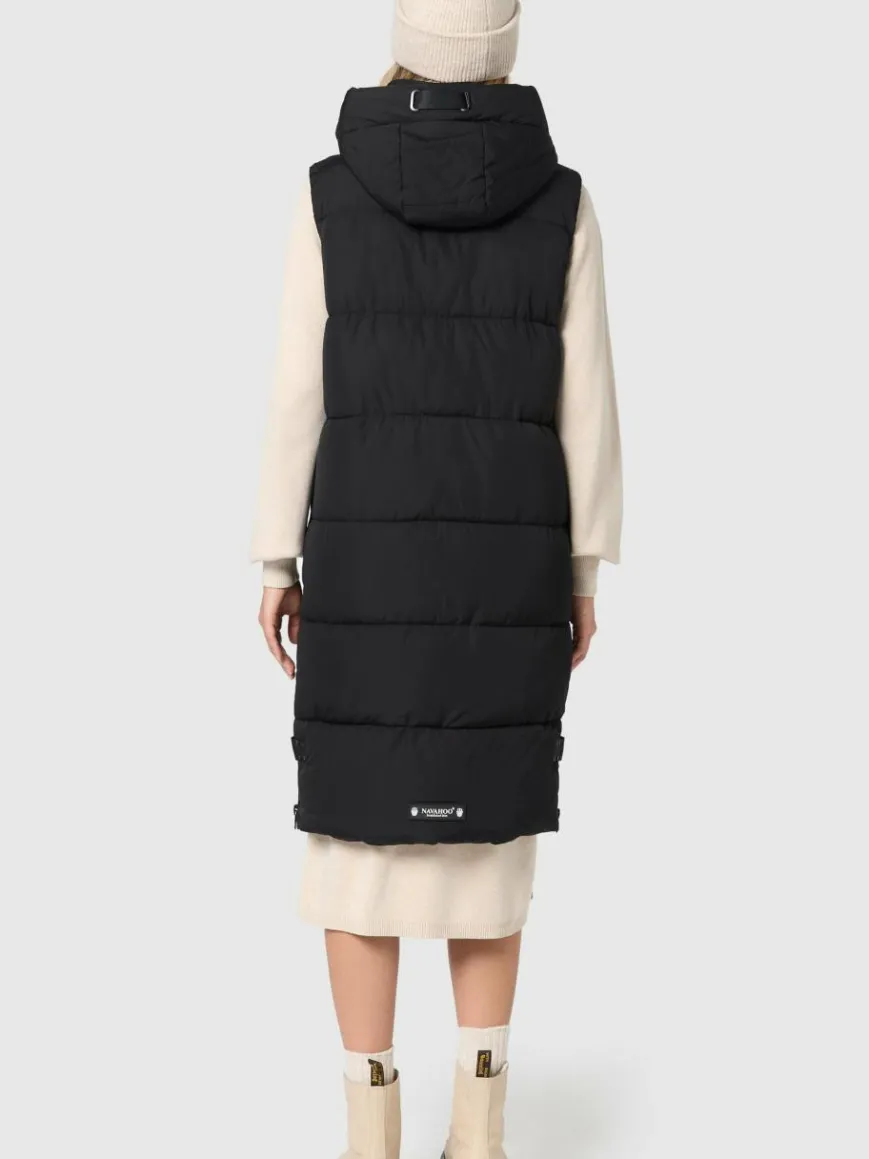 Navahoo Jacken & Westen*Damen Steppweste - Schnuffelchen schwarz uni