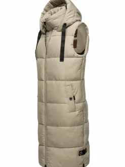 Navahoo Jacken & Westen*Damen Steppweste - Schnuffelchen grau uni