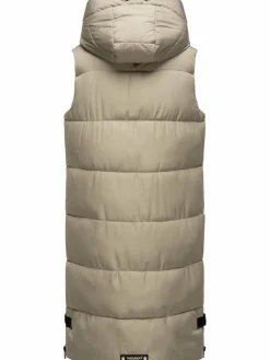 Navahoo Jacken & Westen*Damen Steppweste - Schnuffelchen grau uni