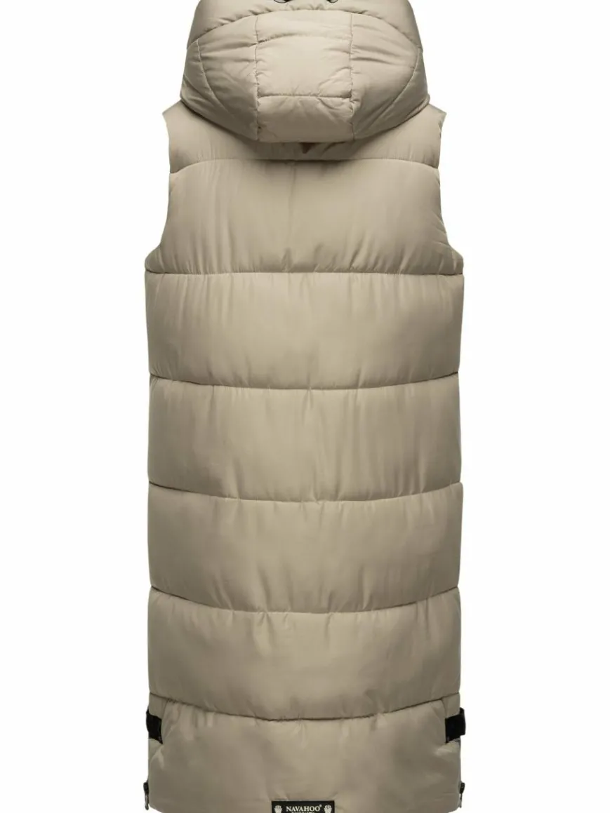 Navahoo Jacken & Westen*Damen Steppweste - Schnuffelchen grau uni