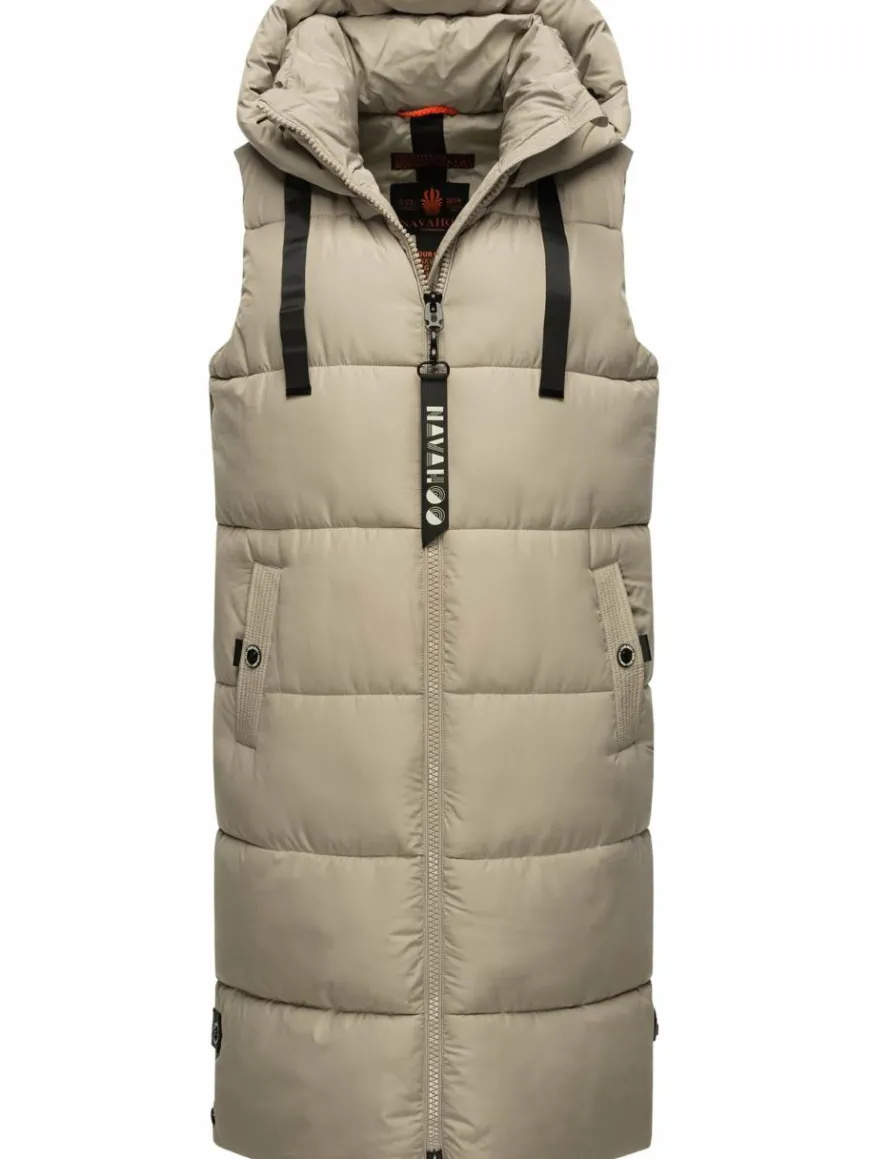 Navahoo Jacken & Westen*Damen Steppweste - Schnuffelchen grau uni