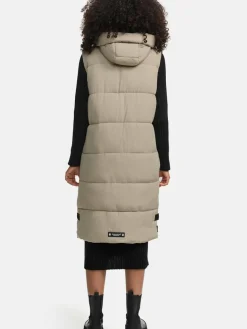 Navahoo Jacken & Westen*Damen Steppweste - Schnuffelchen grau uni