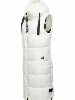 Navahoo Jacken & Westen*Damen Steppweste - Schnuffelchen weiß uni