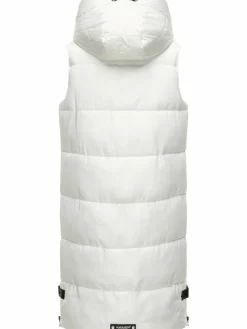 Navahoo Jacken & Westen*Damen Steppweste - Schnuffelchen weiß uni