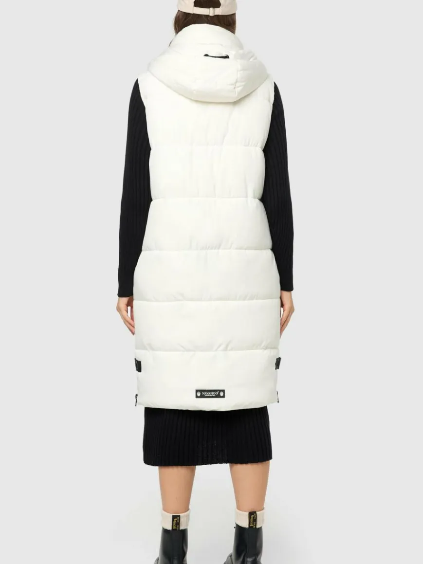 Navahoo Jacken & Westen*Damen Steppweste - Schnuffelchen weiß uni