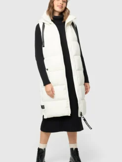 Navahoo Jacken & Westen*Damen Steppweste - Schnuffelchen weiß uni